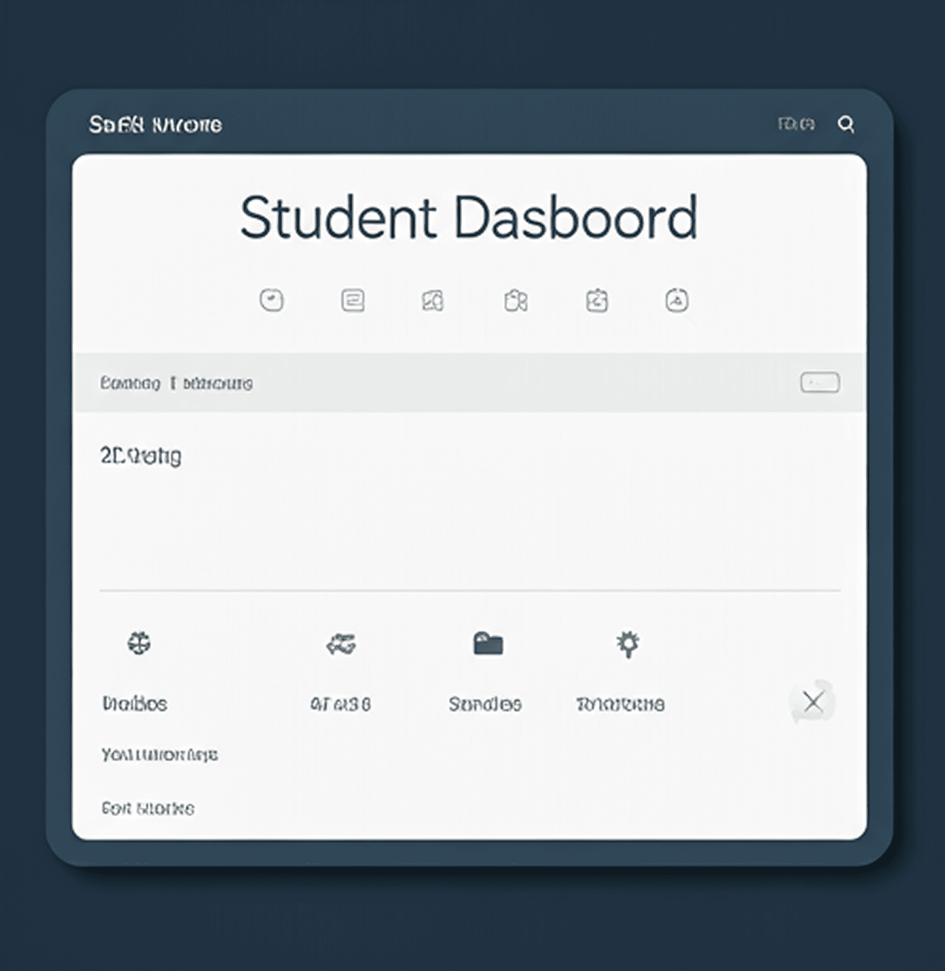Student Dashboard UI